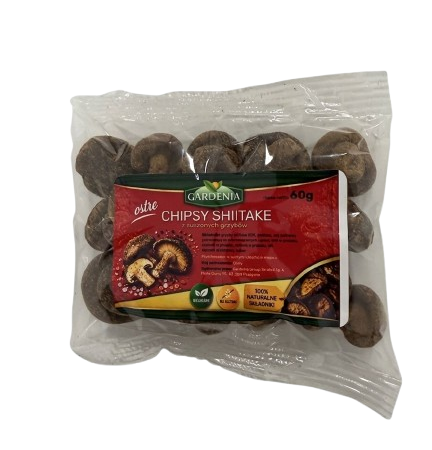 Chipsy Shiitake - Ostre