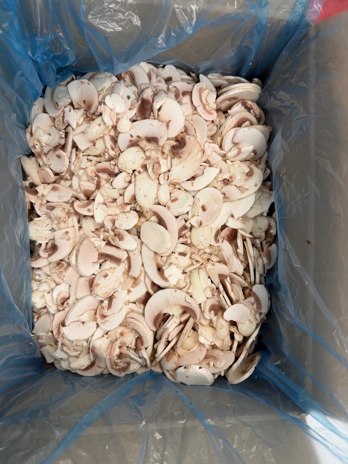 Pieczarka świeża krojona 5kg 2,5mm